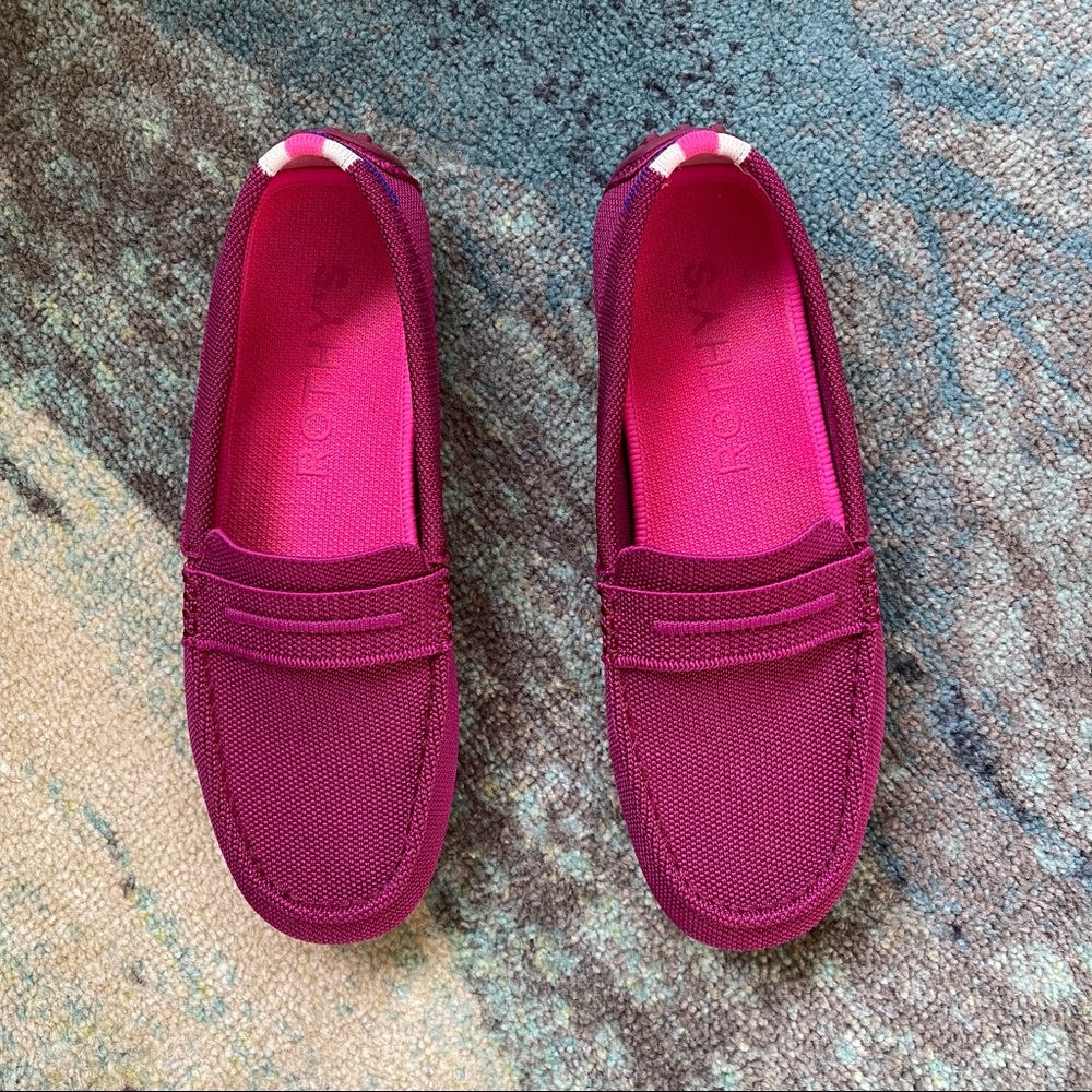 Rothy’s Driver in Raspberry, size 8